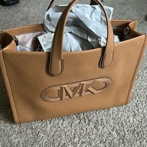 Michael Kors GIGI pale peanut LG grab tote leather
